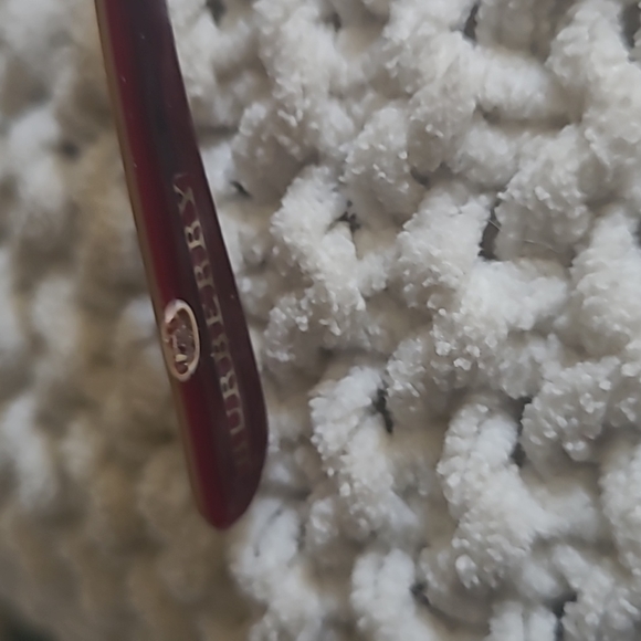 Burberry, B2043 3075 Eyeglasses, Dark Red Maroon Rectangular 130 - Picture 7 of 9